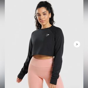 Gymshark Womens TRAINING CROPPED SWEATER